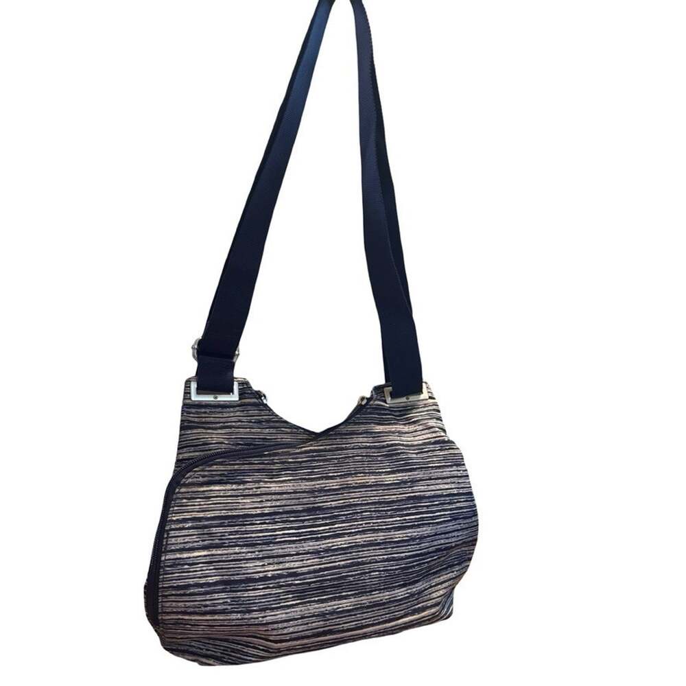Baggallini Multi Pocket Adjustable Crossbody Shoulder Bag Purse Handbag Navy